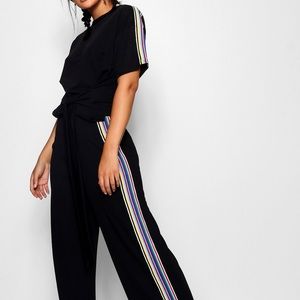 T-Shirt and Rainbow Stripe Co-ord